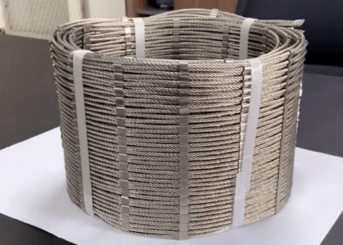 Stainless steel rope mesh packaging